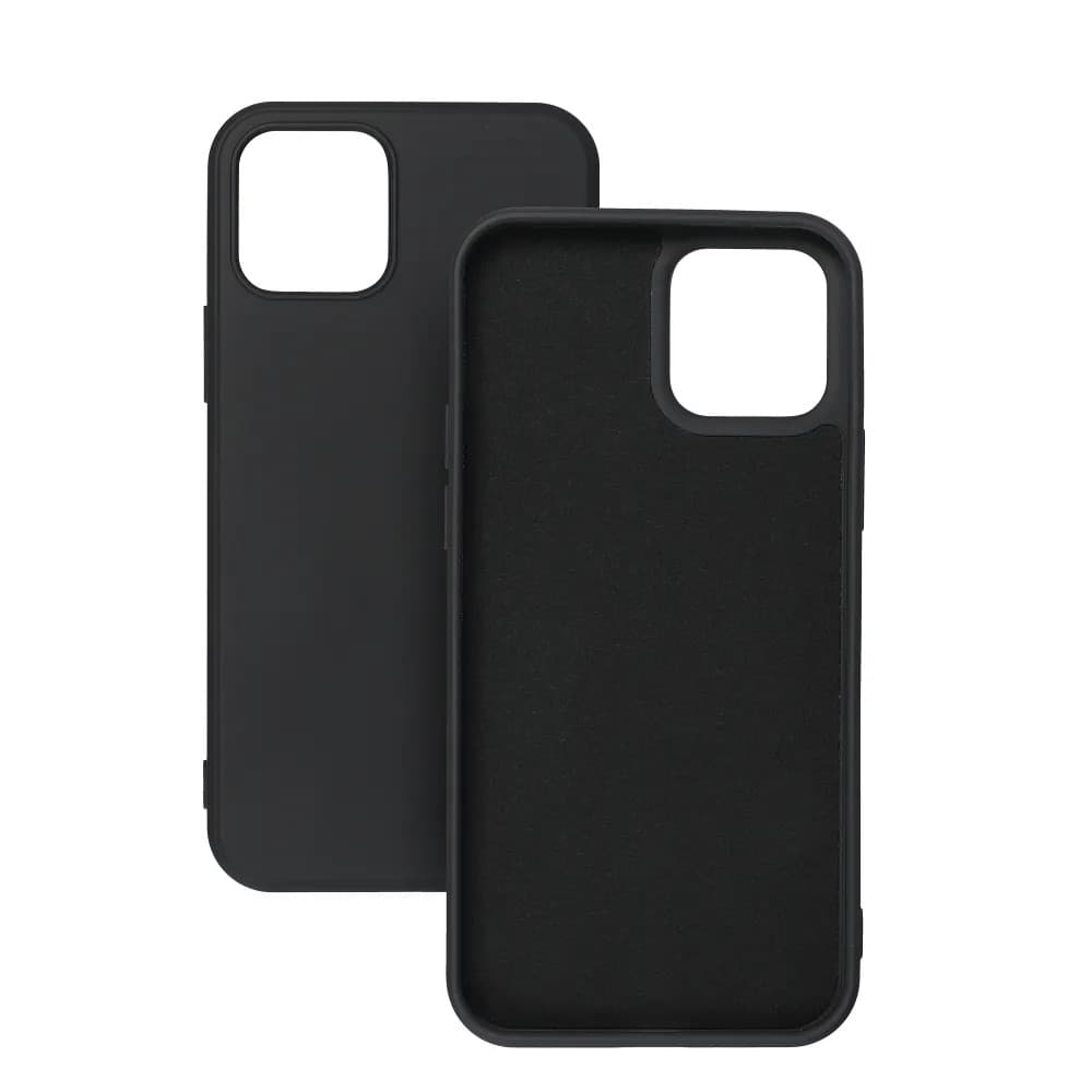 Husa Apple iPhone 16 Pro, Luxury Silicone, catifea in interior, neagra — varianta 2