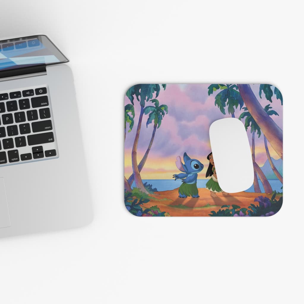 Mousepad personalizat, design Stitch dancing, 22 x 18 cm — varianta 3