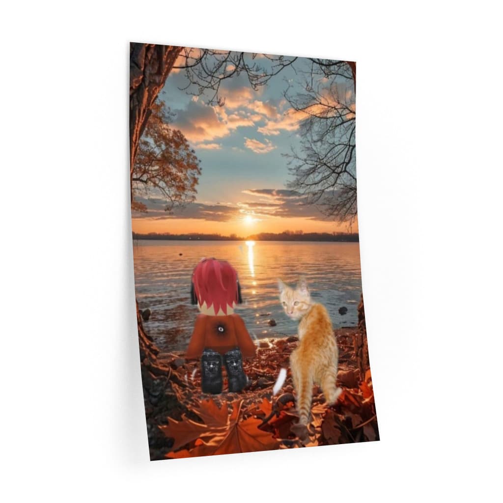 Poster A3 (30 x 42 cm), Lucas Roblox si catelul, High Glossy Photo 180 grame