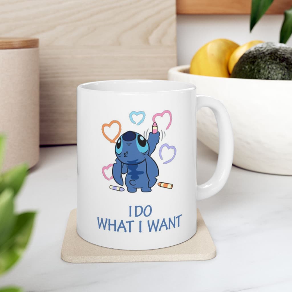 Cana ceramica personalizata, design I do what i want, 330 ml, alba — 2