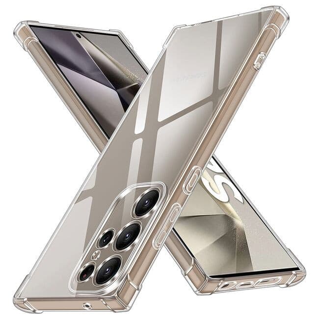 Husa Samsung Galaxy S24 Ultra, TPU transparent, intarituri in colturi, grosime 1,5 mm — principală