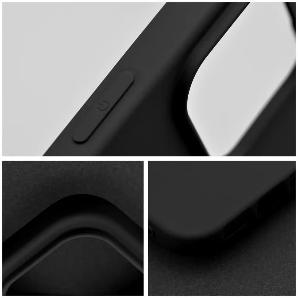 Husa Apple iPhone 15, Luxury Silicone, catifea in interior, protectie camere, neagra — varianta 4