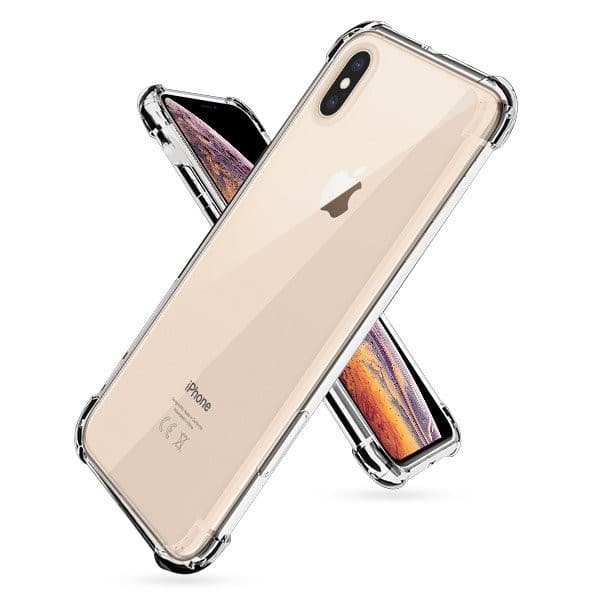 Husa Apple iPhone XS Max TPU transparent, intarituri in colturi, grosime 1,5 mm — 2