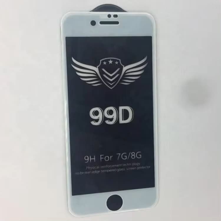 Folie de sticla Apple iPhone 6 Plus / 6S Plus, 99D Full Glue, margini albe — 2