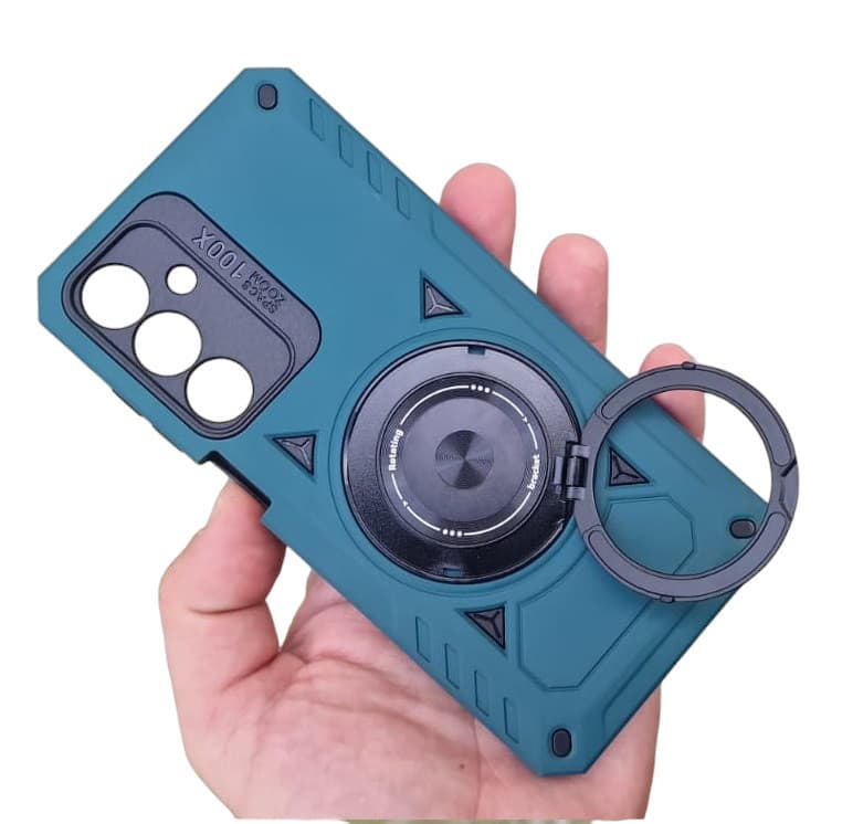 Husa Samsung Galaxy A26, Rotating Bracket, protectie camera, prindere magnetica, rosie — varianta 4