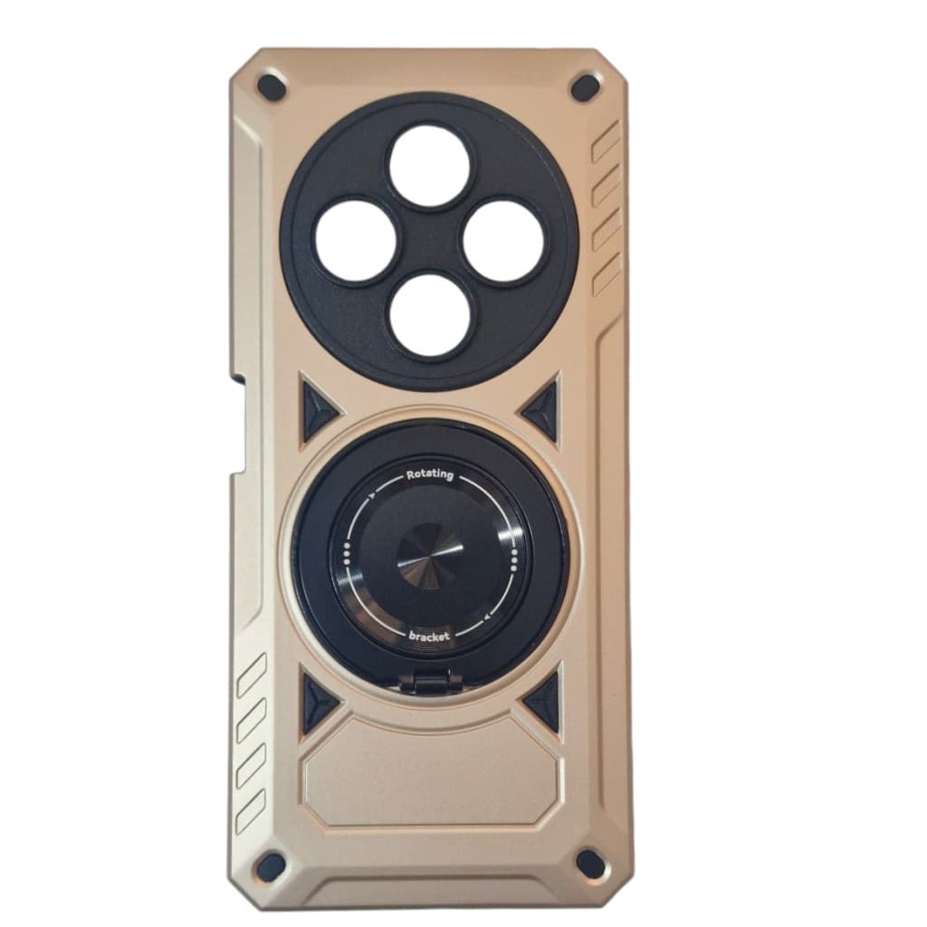 Husa Xiaomi Redmi 14C, Rotating Bracket, protectie camera, prindere magnetica, aurie — principală