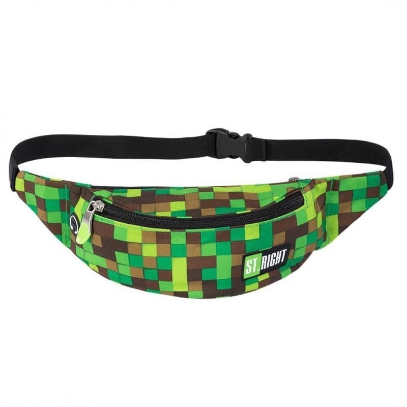 Borseta St.Majewski St. Right Master Gamer, negru/verde/maro — principală