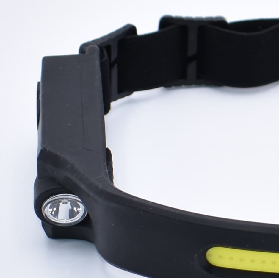Lanterna frontala flexibila, cu acumulator si senzor de miscare, LED COB + LED XPE — varianta 6