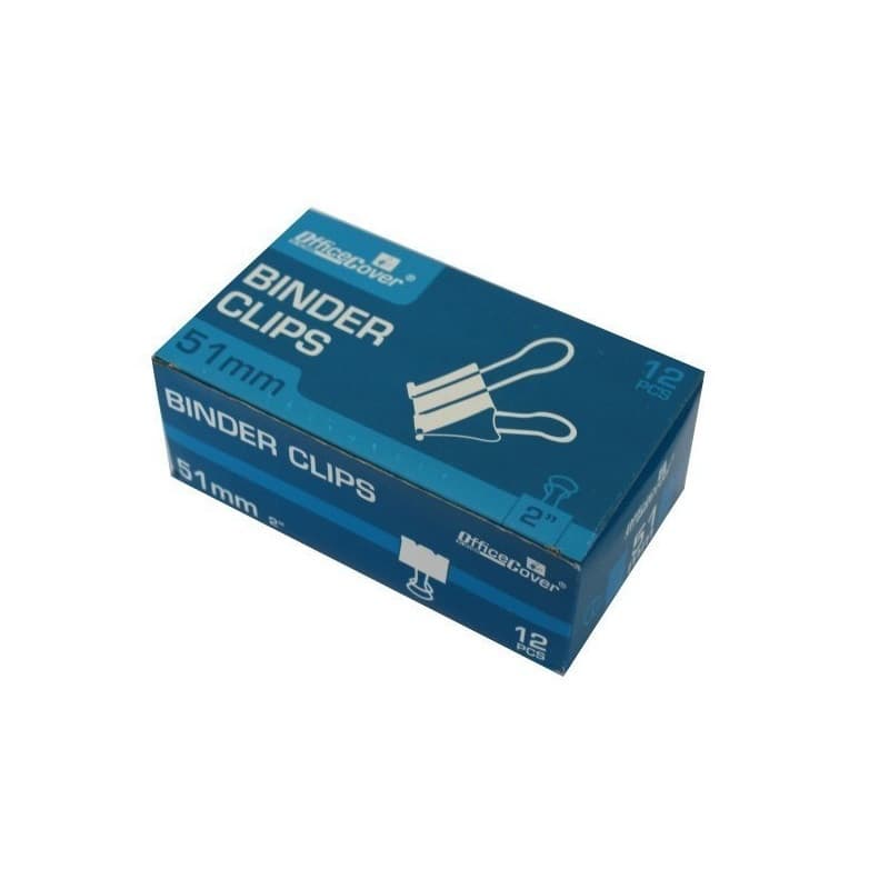 Clipsuri metalice Office Cover RM51, 51 mm, negre, cutie 12 buc — principală