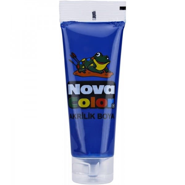 Culori acrilice Nova Color, 75ml, albastru