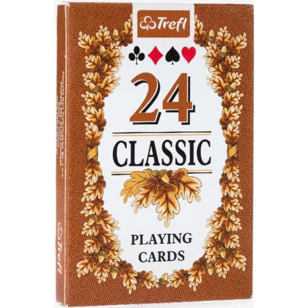Carti de Joc Trefl Classic, 24 carti/pachet, multicolor, 3+ ani — principală