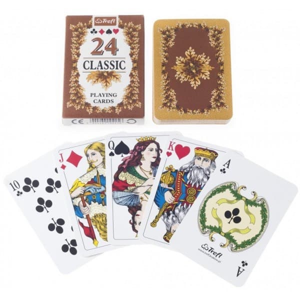 Carti de Joc Trefl Classic, 24 carti/pachet, multicolor, 3+ ani — varianta 2