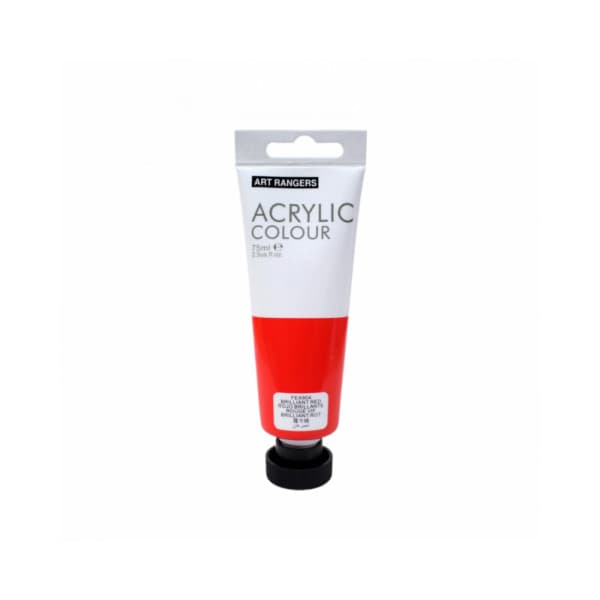 Culori acrilice Magi-Wap Art Rangers, 75ml, diverse culori, FEA75T, rosu briliant