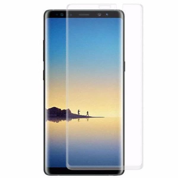 Folie protectie PET (plastic) pentru Samsung Galaxy Note 8, acoperire inclusiv margini curbate — principală