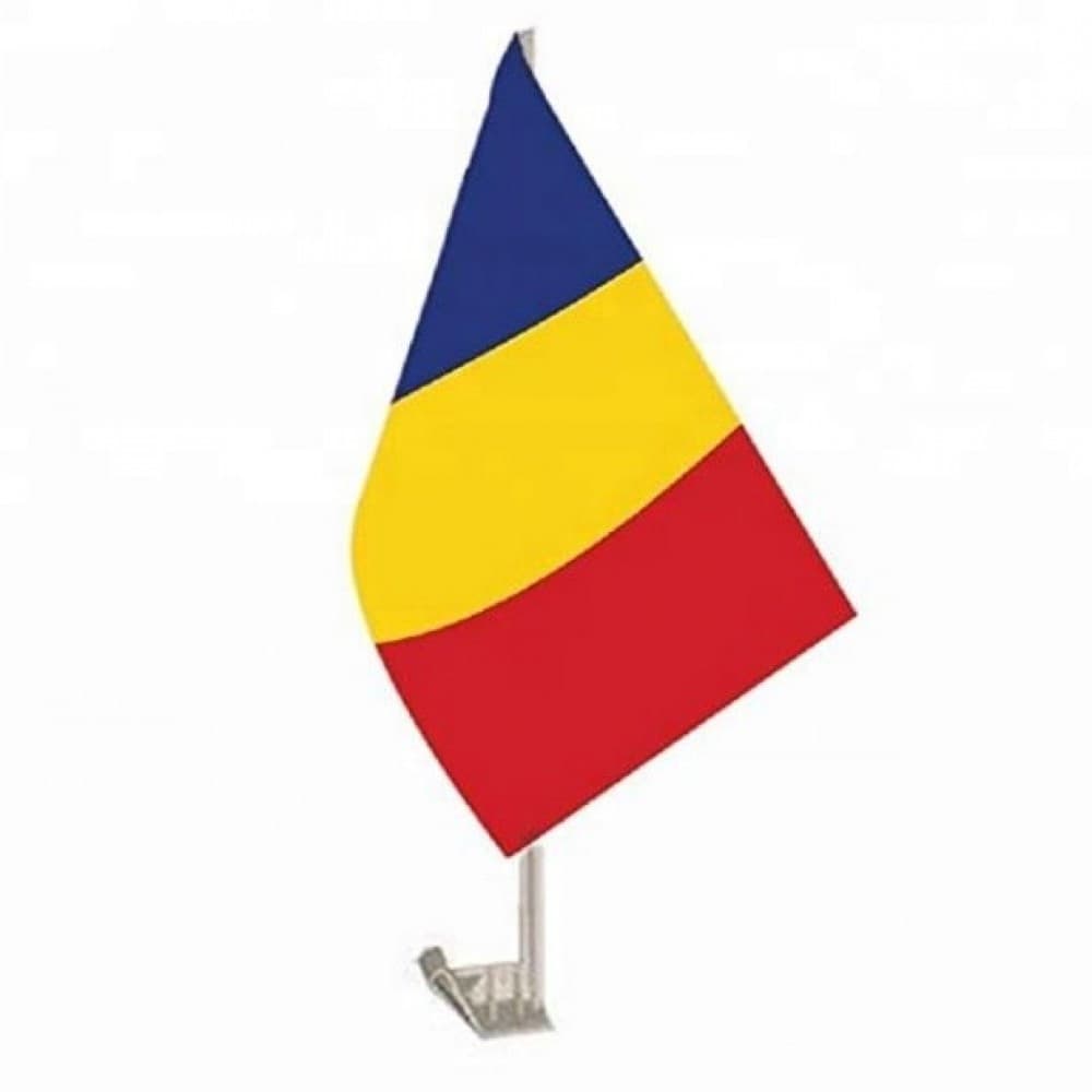 Steag Tricolor auto 45 cm x 30 cm / stegulet / stegulet auto / flag / drapel — principală