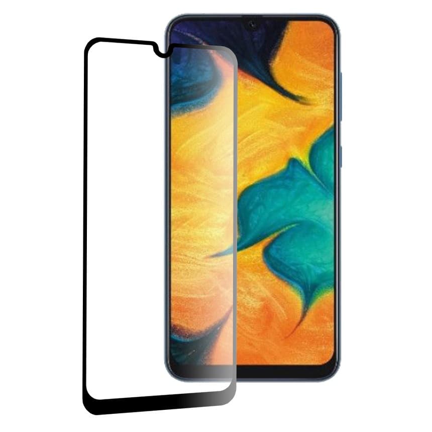 Folie de sticla Samsung Galaxy A50/A30s/A30/A20, Full Glue 111D, margini negre — 2