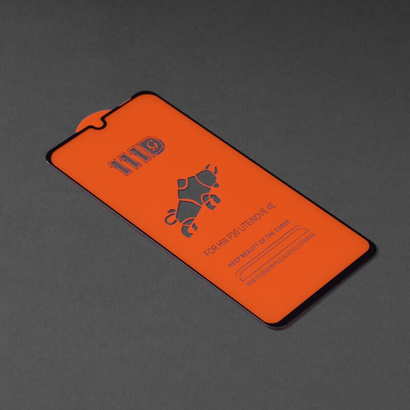 Folie sticla Huawei P30, Full Glue 111D, margini negre — varianta 2