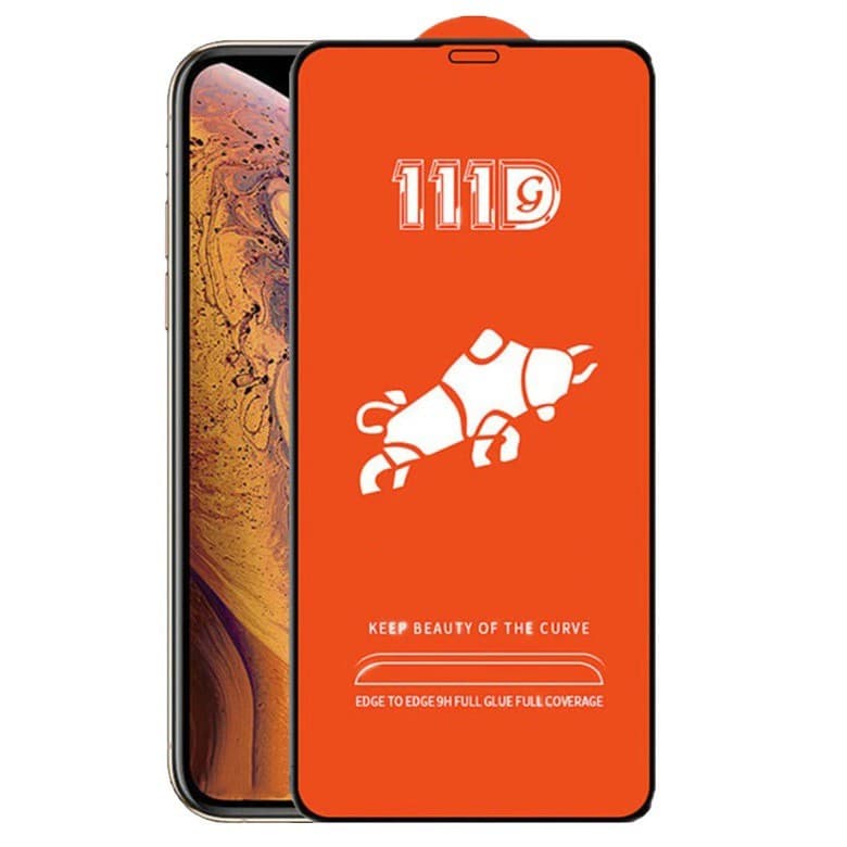 Folie de sticla Apple iPhone 12 Mini, Full Glue 111D, margini negre — principală