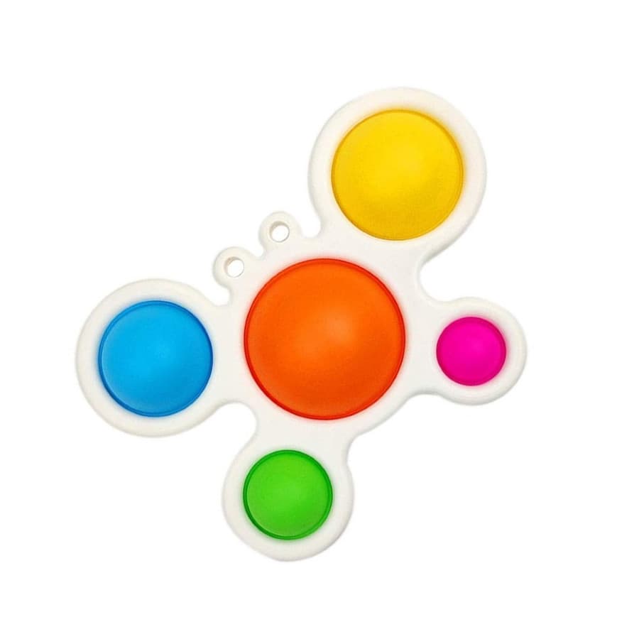 Jucarie antistres tip Pop It!, Simple Dimple, model crab, multiculor — principală