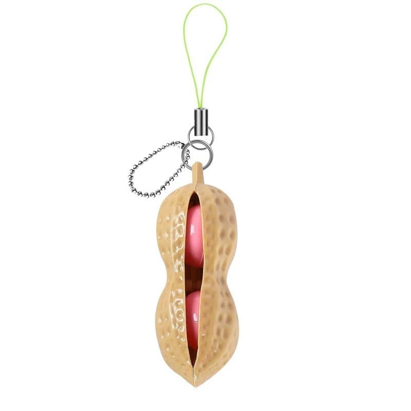 Jucarie antistres Peanut Fidget Toy, cu breloc, model aluna — principală