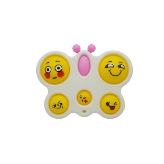Jucarie antistres tip Pop It!, Fidget Toy, model fluture, emoji — principală
