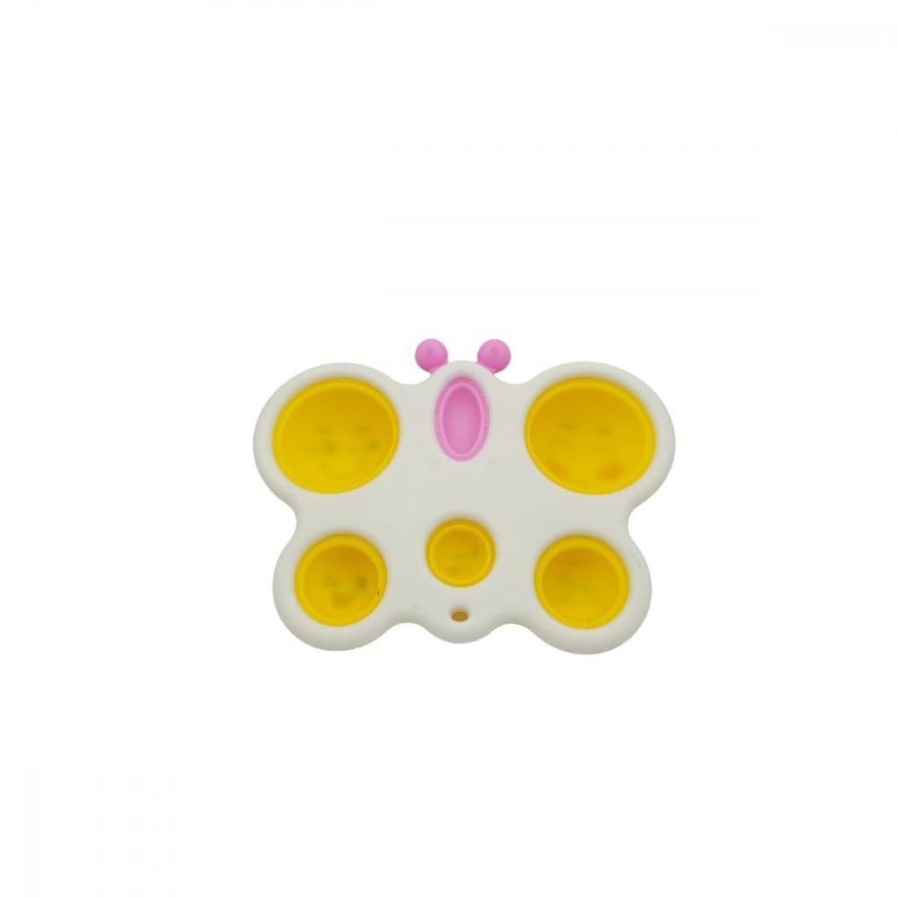 Jucarie antistres tip Pop It!, Fidget Toy, model fluture, emoji — varianta 2