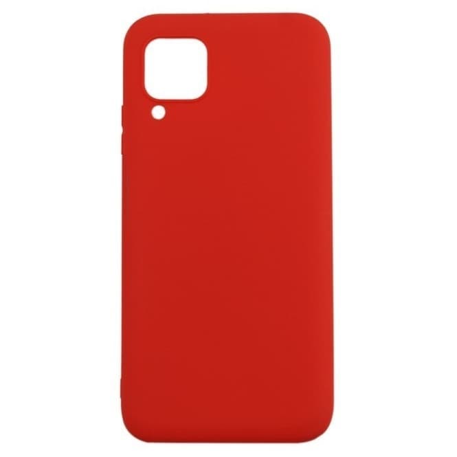 Husa Samsung Galaxy A12 Matt TPU, silicon moale, rosie — principală