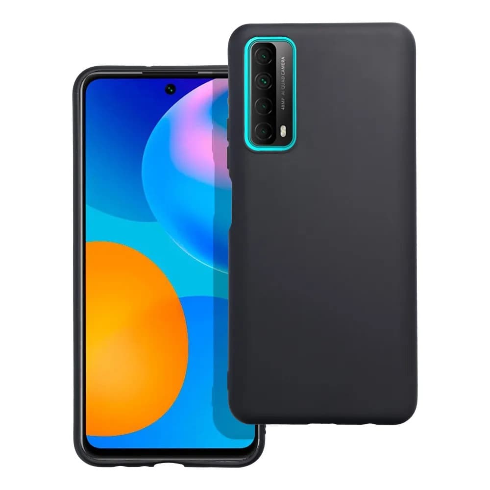 Husa Huawei P Smart 2021 Matt TPU, silicon moale, negru — principală