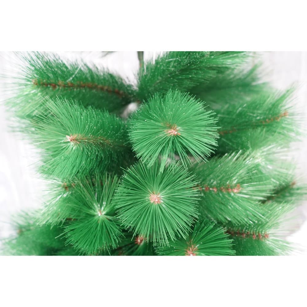 Brad artificial de Craciun, clasic, inaltime 150 cm, diametru 88 cm, 437 ramuri,  verde, suport metalic inclus — varianta 3