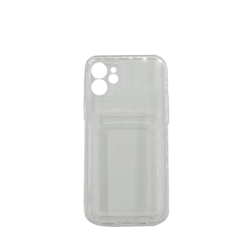 Husa protectie  cu suport card compatibila cu Apple iPhone 7G/8G/SE 2020 Transparent — varianta 2
