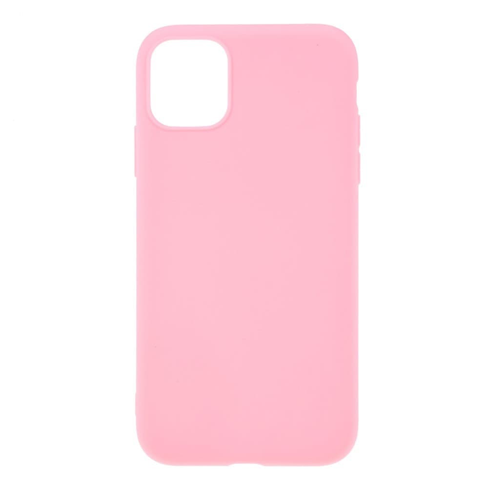 Husa Apple iPhone 12 Pro Max, Matt TPU, silicon moale, roz pal — principală