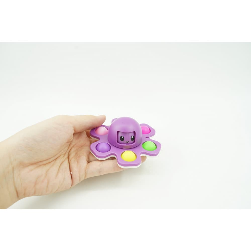 Jucarie antistres tip Pop It!, Fidget Toy, model caracatita, mov — varianta 2