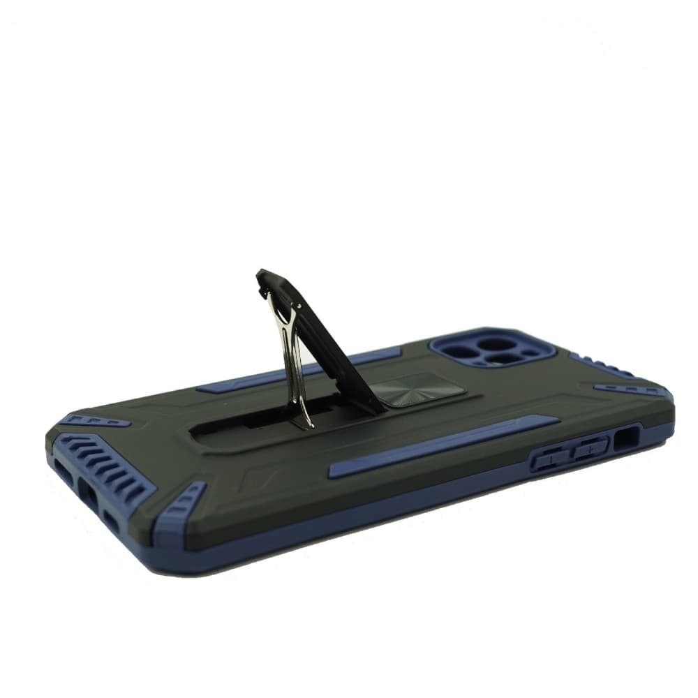 Husa protectie Apple iPhone 11 Pro, Defender 4, rezistenta la socuri, suport stand, albastru inchis — varianta 4