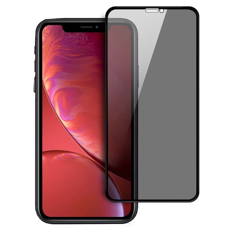Folie sticla Apple iPhone 14, Full Glue Privacy, margini negre — principală