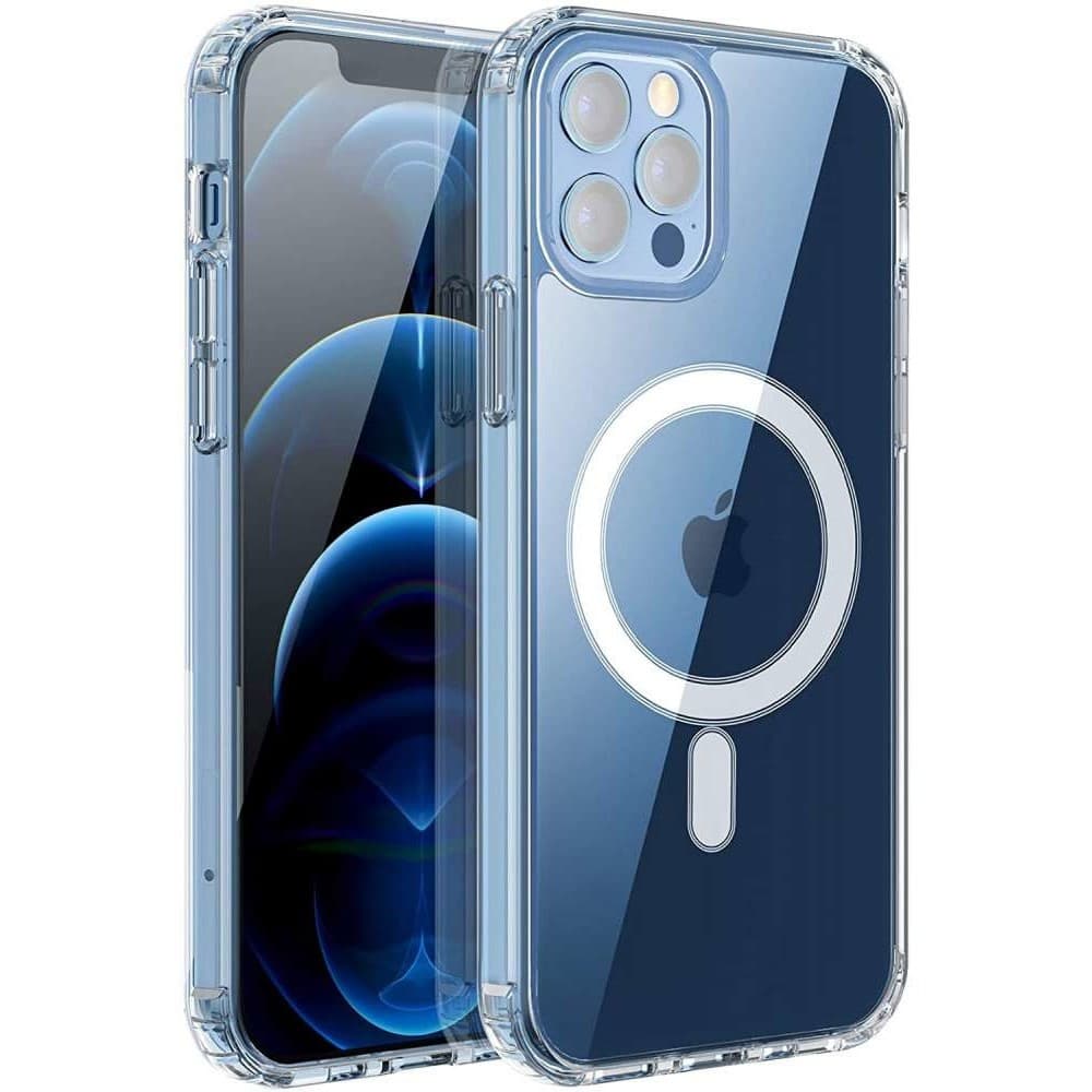 Husa de protectie Apple iPhone 14, compatibila MagSafe, transparenta — principală