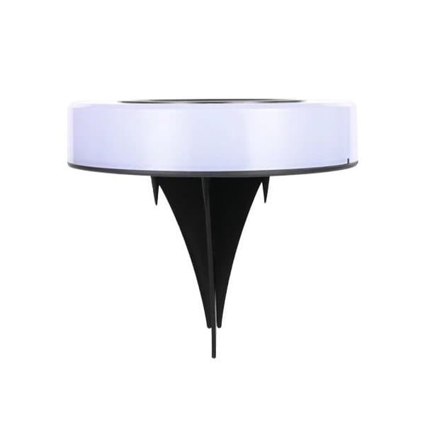 Lampa solara LED, sub forma de cerc, pentru gazon sau gradina, Rezistenta la apa, Alb rece — principală