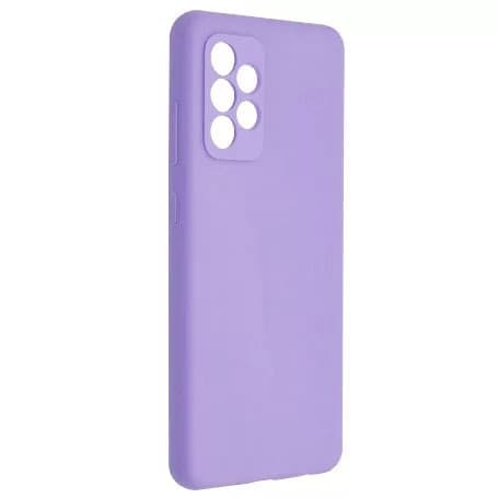 Husa Samsung Galaxy A53 5G, Luxury Silicone, catifea in interior, protectie camere, mov — principală