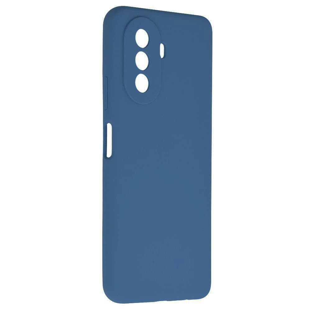 Husa Huawei Nova Y70, Luxury Silicone, catifea in interior, protectie camere, albastra — varianta 2