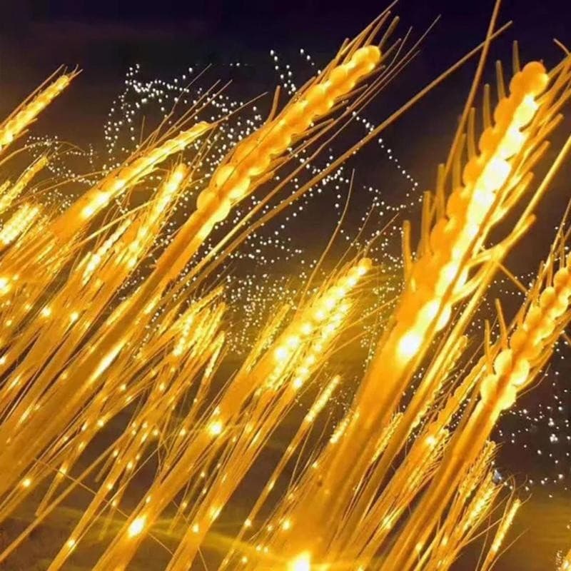 Lumina solara LED tip Spic de grau, inaltime 80 cm, pentru gradina — varianta 2