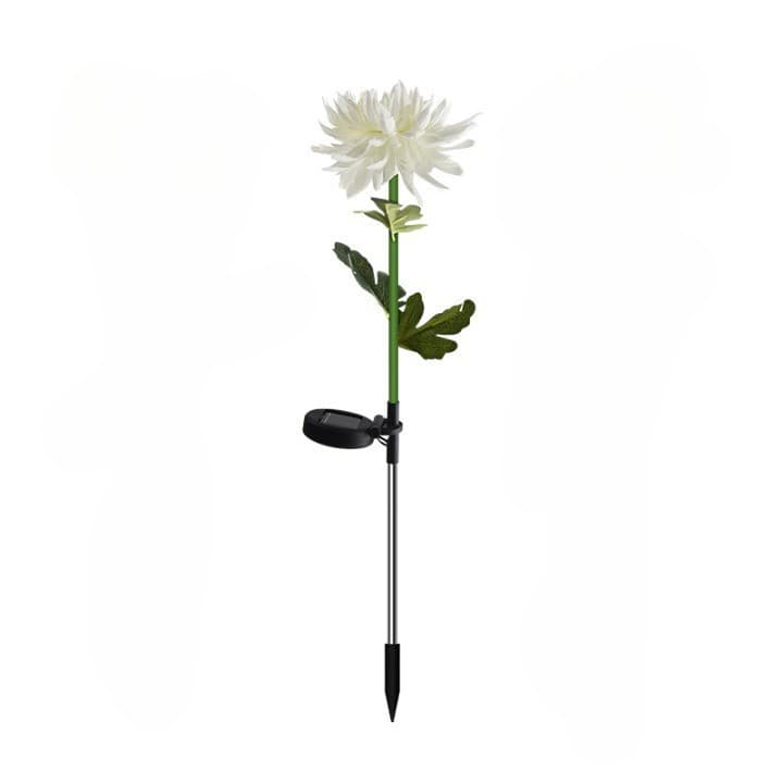 Lampa Solara LED tip Crizantema cu o floare pentru Gradina, Inaltime 80 cm — principală