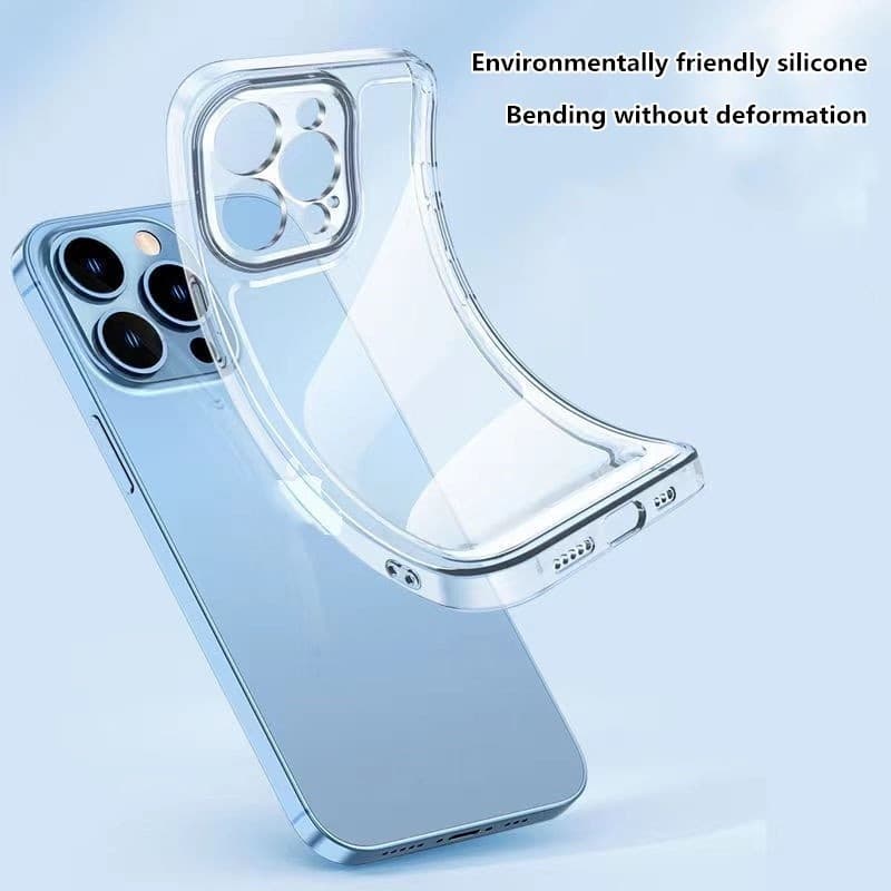 Husa de protecție Apple iPhone 14 Pro, protectie camere, TPU transparent, grosime 2 mm — 2