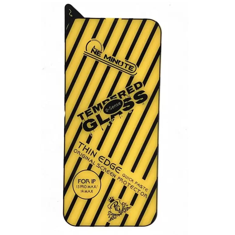Folie sticla Apple iPhone 13 Pro Max / 14 Plus, O-Sense, 0.2 mm, margini negre — principală