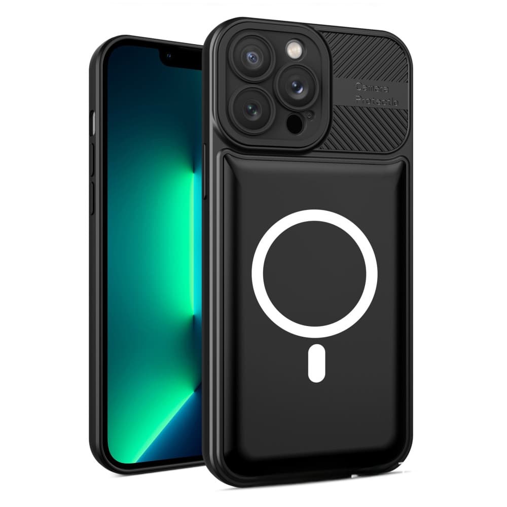 Husa Apple iPhone 12 Pro, Urban Series, prindere suport auto magnetic, antisoc, neagra — principală