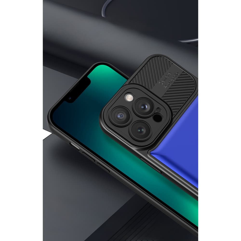 Husa Apple iPhone 13, Urban Series, prindere suport auto magnetic, antisoc, albastra — varianta 3