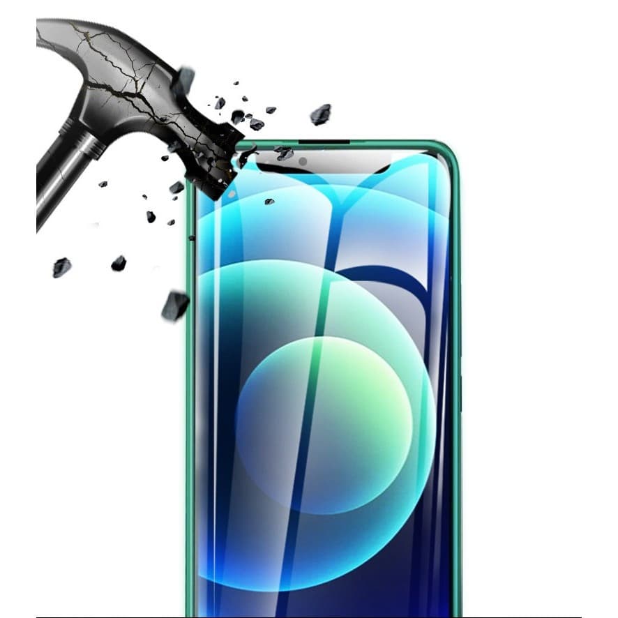 Folie sticla Apple iPhone 13 Pro / iPhone 13, Luminous HD, margini verzi — varianta 5