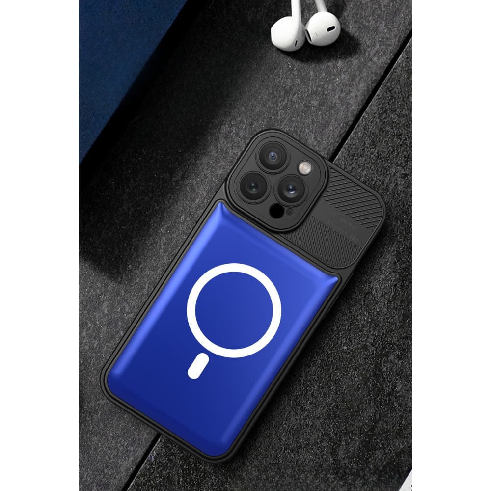 Husa Apple iPhone 14 Pro Max, Urban Series, prindere suport auto magnetic, antisoc, albastra — varianta 4