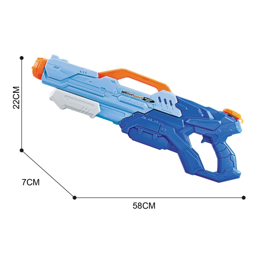 Jucarie pistol cu apa, plastic, rezervor 1500 ml, 6 ani+, albastru — varianta 2