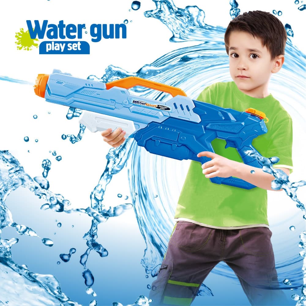 Jucarie pistol cu apa, plastic, rezervor 1500 ml, 6 ani+, albastru — varianta 5