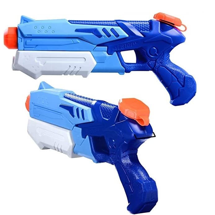 Jucarie pistol cu apa, plastic, rezervor 300 ml, 6 ani+, albastru — 3