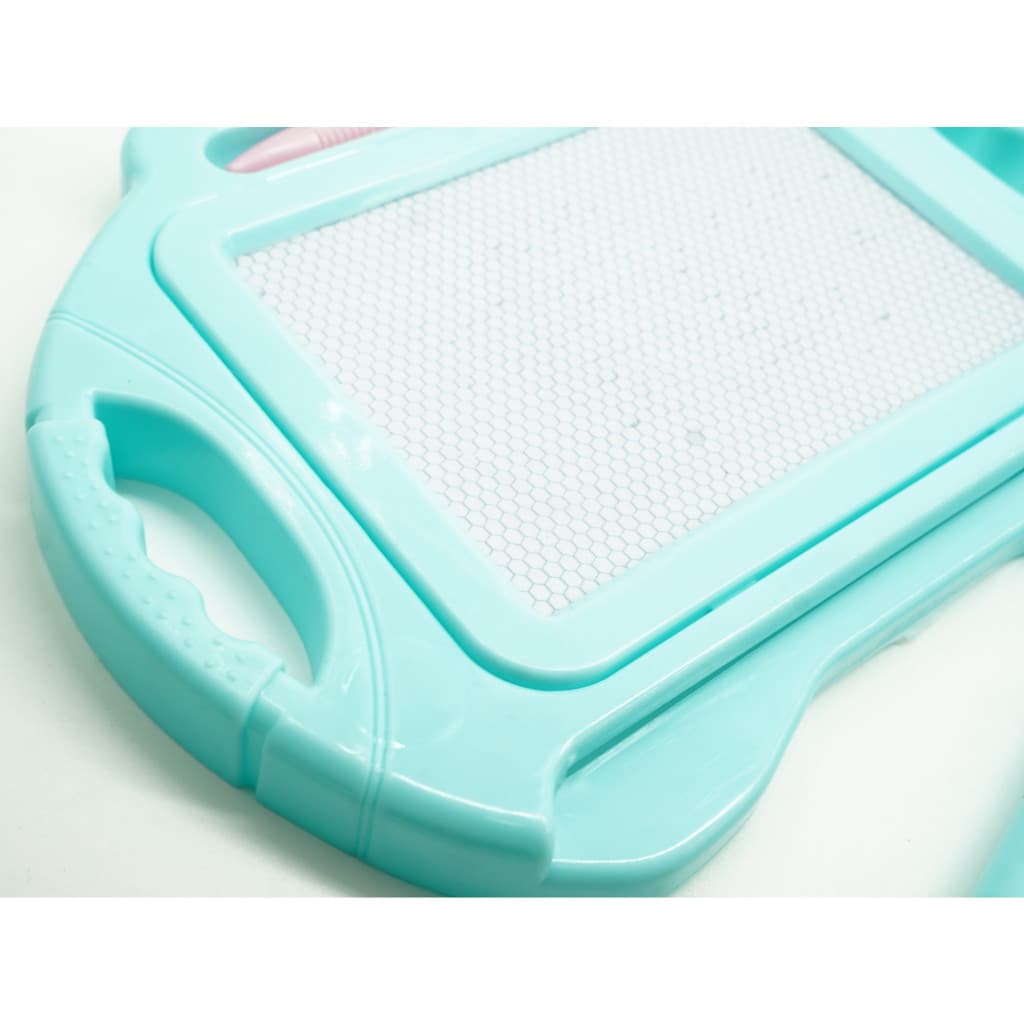 Tabla Magnetica pentru desen, Pix, forma dreptunghi, dimensiuni 23x17 cm, Dezvolta Creativitatea, cu picioare suport, Albastru — varianta 3